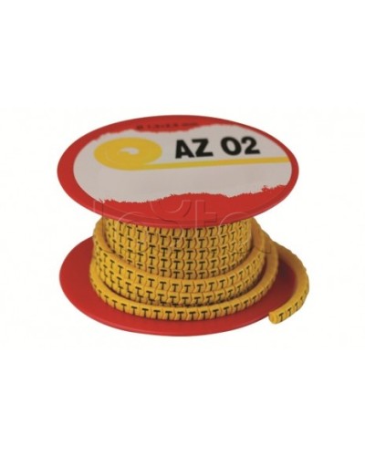 Колечко маркировочное V, 1,3-2,5мм. черное на желтом DKC AZO2VVBY в Оренбурге Аксессуары для кабель-канала Pintop.ru