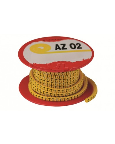 Колечко маркировочное 2, 2.5-4мм. черное на желтом DKC AZO302BY в Оренбурге Крепежные изделия Pintop.ru