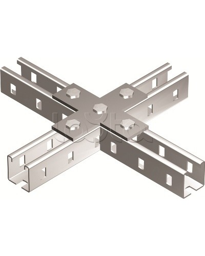 Пластина соединительная Х-обр., горячеоцинкованная DKC BMD1041HDZ в Оренбурге Аксессуары для лотков Pintop.ru