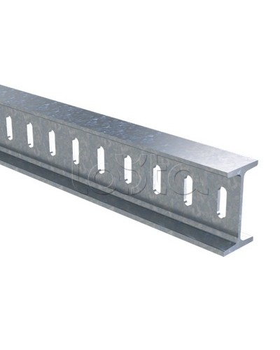 Профиль I-образный 50х100, L2000, толщ.4,5 мм, горячеоцинкованный DKC BPM5020HDZ в Оренбурге Аксессуары для стоек и шкафов Pintop.ru