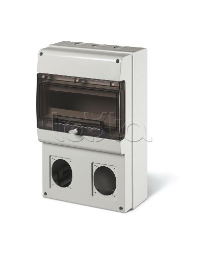 Корпус на 12 модулей и 2 поста с основанием 70х87 мм. Тип M400 DKC DIS6723300 в Оренбурге Аксессуары для стоек и шкафов Pintop.ru