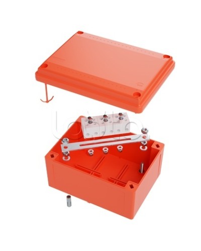 Коробка пластиковая FS с гладкими стенками и клеммниками DKC IP56 100х100х50мм FSB10404 в Оренбурге Распределительные коробки Pintop.ru