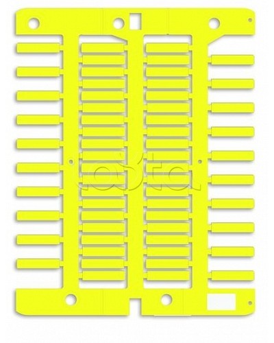 Маркировка для провода, жесткая, для трубочек. 4х18мм. Желтая DKC NUT18Y в Оренбурге Крепежные изделия Pintop.ru