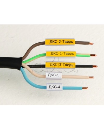 Маркировка для провода, гибкая, для трубочек. 4х10мм. Белая DKC NUTFL10 в Оренбурге Крепежные изделия Pintop.ru