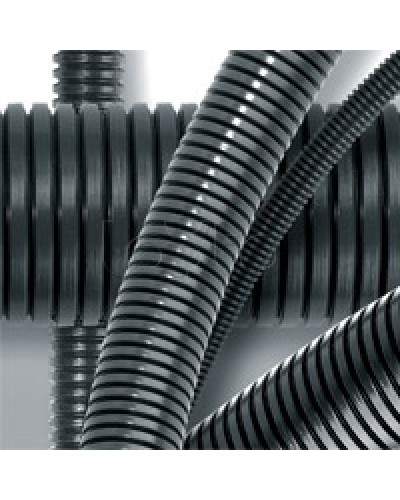 Труба гофрированная DN17мм, ПВ-2, д. вн. 16,8 мм, д. нар. 21,2 мм, полиамид 6 DKC (PA601721F2) в Оренбурге Труба гофрированная Pintop.ru