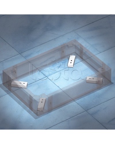 Комплект пластин для фиксации цоколя к полу DKC R5KFP01 в Оренбурге Полки для шкафов и стоек Pintop.ru