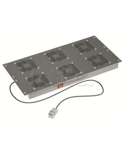 Потолочный вентиляторный модуль, с термостатом 6 вент. для крыши Ш= 600мм DKC R5VSIT6006FT в Оренбурге Вентиляторные модули Pintop.ru