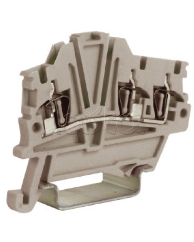 Зажим 1,5 кв.мм серый 1 ввод/2 вывода DKC ZHM410GR в Оренбурге Держатели, клипсы, скобы Pintop.ru