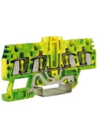 Зажим для заземления, 2 ввод/2 вывода, 2,5 кв.ммжелто-зеленый DKC ZHT520-RET в Оренбурге Держатели, клипсы, скобы Pintop.ru