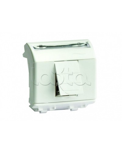 Ком.роз. RJ45 кат.6 экран., 8P8C, Brava, белая, 2мод DKC 76669B в Оренбурге Крепежные изделия Pintop.ru