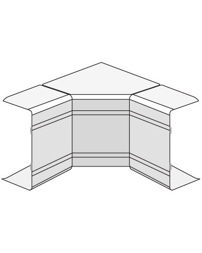Угол внутренний изменяемый (70-120°) NIAV 100x80 мм DKC 01733 в Оренбурге Аксессуары для кабель-канала Pintop.ru