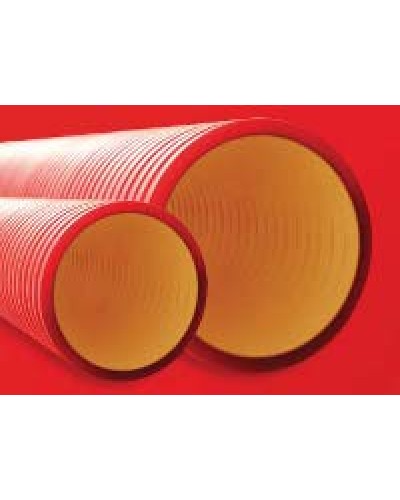 Труба гофрированная двустенная ПНД 110 мм для кабельной канализации без протяжки DKC 160911 (6 м) в Оренбурге Труба гофрированная Pintop.ru