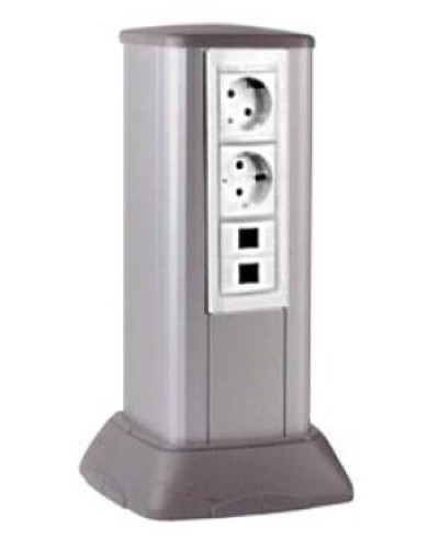 Миниколонна алюминиевая, 0.25м, цвет чёрный DKC (19523) в Оренбурге Аксессуары для кабель-канала Pintop.ru