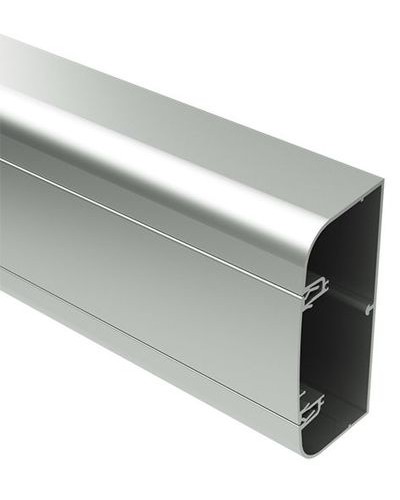 Кабель-канал алюминевый 90х50 мм (с 1 крышкой), цвет белый DKC 19599 в Оренбурге Кабель-канал Pintop.ru