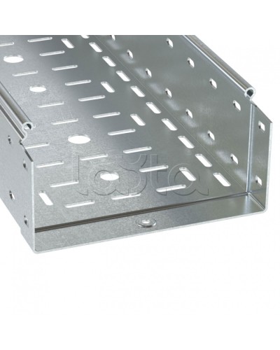 Лоток перфорированный 300х100 L=3000мм толщина 1.0мм горячеоцинкованный DKC 3534410HDZ в Оренбурге Кабельные лотки Pintop.ru