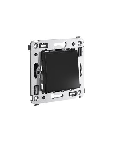 Выключатель одноклавишный в стену, Avanti, Черный квадрат DKC 4402103 в Оренбурге Аксессуары для кабель-канала Pintop.ru