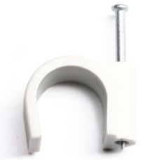 Скоба пластиковая с гвоздем, D5 - 6 DKC (1000 шт/упак) (51600)