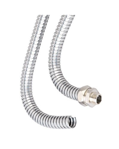 Металлорукав из оцинкованной стали DN 20мм, Dвн 20,5 мм, Dнар 24,5 мм, IP40, 50м DKC 667R2024 в Оренбурге Металлорукав Pintop.ru