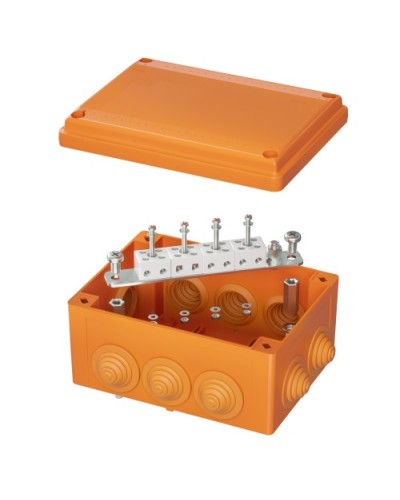 Коробка пластиковая FS с кабельными вводами иклеммниками,IP55,150х110х70мм, 8р, 450V,6A,4мм.кв DKC (FSB21804) в Оренбурге Распределительные коробки Pintop.ru