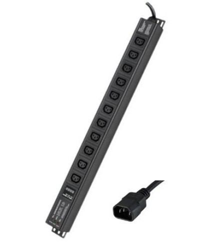 Блок распределения питания вертикальный для 19 шкафов DKC R5VIEC11CDOP в Оренбурге Блоки розеток Pintop.ru