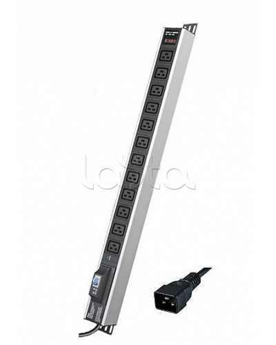 Блок распределения питания вертикальный для 19 шкафов DKC R5V12CBOPCDC19 в Оренбурге Блоки розеток Pintop.ru