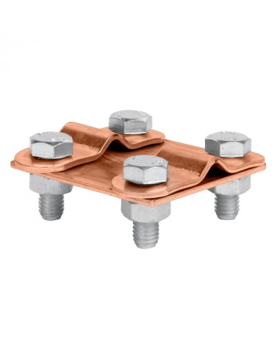 Зажим контрольный прут-прут (пластина 57x57мм) Cu EKF PROxima (lp-55611-cu) в Оренбурге Электротехническое оборудование Pintop.ru