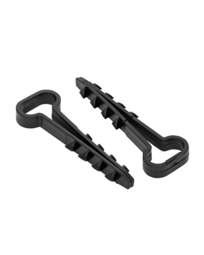 Дюбель-хомут (6х12 мм) для плоского кабеля черный (50 шт.) EKF PROxima (plc-cd-6x12b) в Оренбурге Крепеж: Дюбели, шурупы, саморезы Pintop.ru