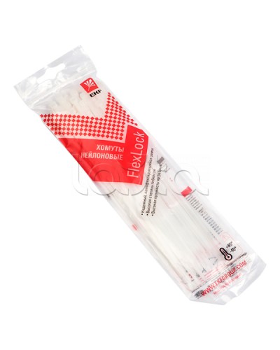 Хомут P6.6 стандартный (б), 4.8x300 (50шт) FlexLock PROxima EKF (plc-fl-ctsw-4.8x300-r) в Оренбурге Стяжки-хомуты Pintop.ru