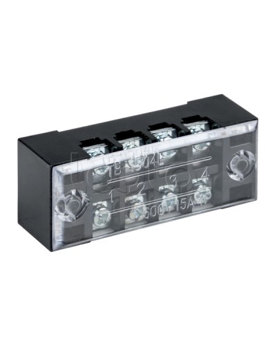 Терминал клеммный TB-1504 до 1,5 мм2 15A 4 клеммные пары EKF PROxima (tb-1504) в Оренбурге Клеммные колодки Pintop.ru