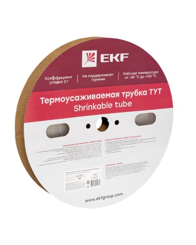 Термоусаживаемая трубка ТУТ 4/2 прозрачная рулон EKF PROxima (tut-4-tr) в Оренбурге Аксессуары для кабель-канала Pintop.ru