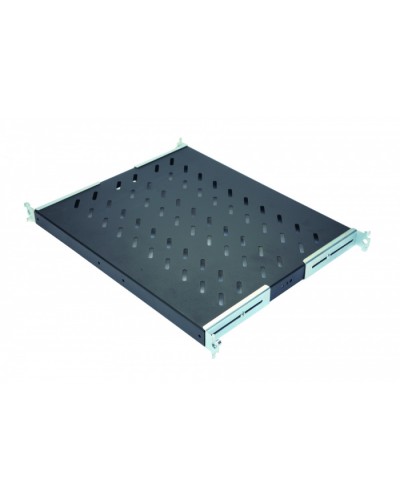 Полка стационарная 1U до 50 кг, 570 мм, черный антрацит Eurolan 60A-01-80-09BL в Оренбурге Полки для шкафов и стоек Pintop.ru