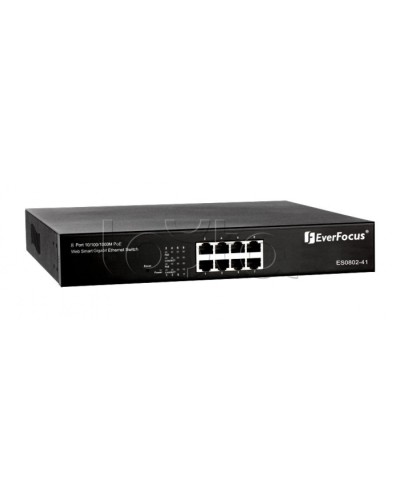 Коммутатор PoE 8-портовый EverFocus ES0802-41 в Оренбурге Коммутаторы Pintop.ru