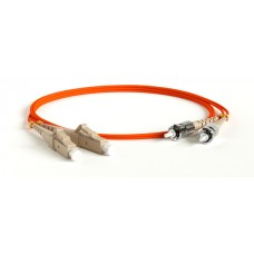 Патч-корд волоконно-оптический Hyperline FC-D2-62-LC/PR-ST/PR-H-5M-LSZH-BK