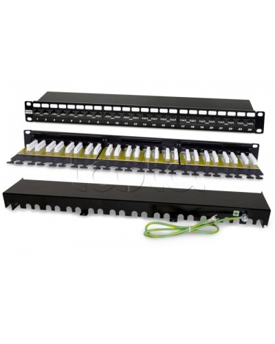 Патч-панель Hyperline PP2-19-24-8P8C-C6A-110D в Оренбурге Патч панель Pintop.ru