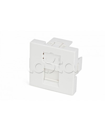 Вставка 45x45 (аналог Mosaic) для 1 модуля формата Keystone Jack, со шторкой Hyperline SIP2-1K-M45-45 в Оренбурге Модули Keystone Pintop.ru