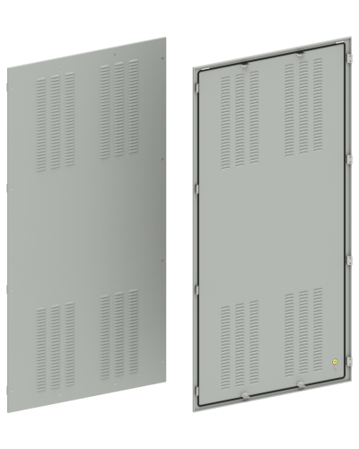 FORMAT Панель задняя вентилируемая 2000х1000мм IEK (FO-00-PBV-200-100) в Оренбурге Аксессуары для стоек и шкафов Pintop.ru