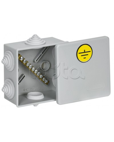 Коробка КУП КМ41360 85х85х40мм IP44 6 вв. (7035) IEK (UKO21-085-085-040-K41-44U) в Оренбурге Распределительные коробки Pintop.ru