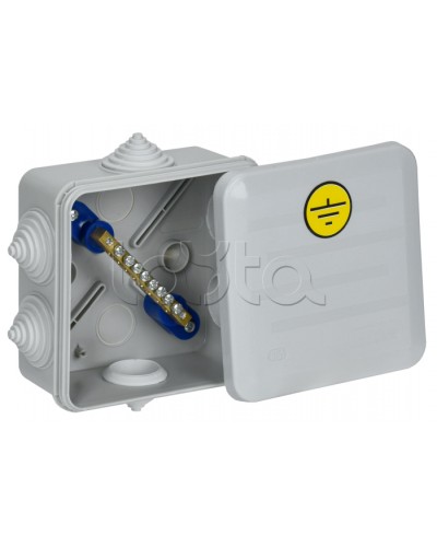 Коробка КУП КМ41361 100х100х50мм IP44 6 вв. (7035) IEK (UKO21-100-100-050-K41-55U) в Оренбурге Распределительные коробки Pintop.ru