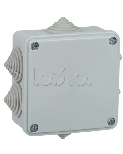 Коробка монтажная 100х100х45 мм IP44 6 вводов IEK (UKO11-100-100-045-K41-44) в Оренбурге Распределительные коробки Pintop.ru