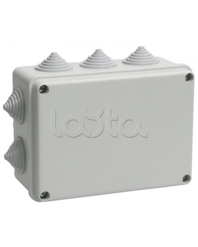 Коробка КМ41242 распаячная для о/п (RAL7035, 10 гермовводов) IEK UKO10-150-110-070-K41-55 в Оренбурге Распределительные коробки Pintop.ru