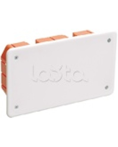 Коробка КМ41006 распаячная для твердых стен (с саморезами, с крышкой) IEK UKT11-172-096-045 в Оренбурге Распределительные коробки Pintop.ru