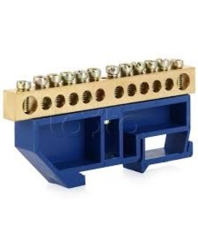 Шина нулевая с DIN-изолятором ШНИ-6x9-10-Д-С IEK YNN10-69-10D-K07 в Оренбурге Клеммные колодки Pintop.ru