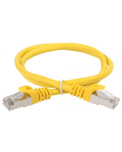 ITK Коммутационный шнур (патч-корд), кат.5Е FTP, 1м, желтый (PC05-C5EF-1M) в Оренбурге Патч-корды и пигтейлы Pintop.ru