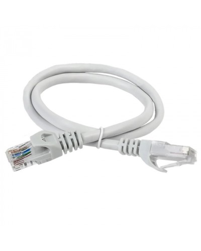 ITK Коммутационный шнур (патч-корд) кат.5Е UTP 1м серый (PC01-C5EU-1M) в Оренбурге Патчкорды (медные) Pintop.ru