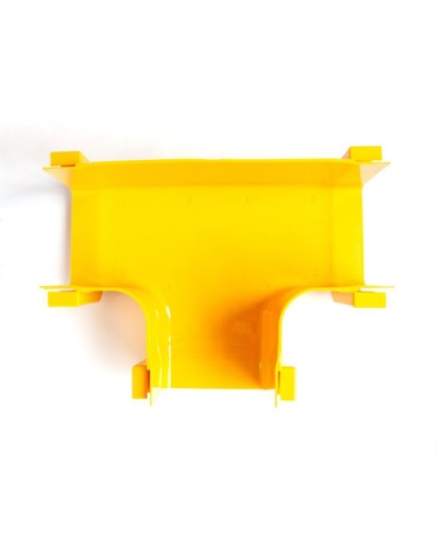 Т-соединитель оптического лотка 240 мм, монтаж без соединителей, желтый LANMASTER (LAN-OT240-ET/NC) в Оренбурге Коммутационные изделия Pintop.ru