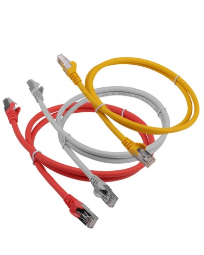 Патч-кордLSZH FTP кат.6A, 7.0 м, красный LANMASTER (LAN-PC45/S6A-7.0-RD) в Оренбурге Патч-корды и пигтейлы Pintop.ru