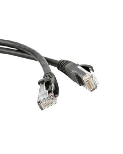 Патч-корд RJ45 - RJ45, 4 пары, UTP, категория 5е, 3 м, черный, LSZH LANMASTER LAN-PC45/U5E-3.0-BK в Оренбурге Патч-корды и пигтейлы Pintop.ru