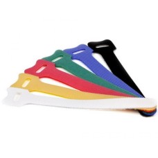 Хомут-липучка 125 мм, красный (20 шт.уп) LANMASTER LAN-VCM125-RD