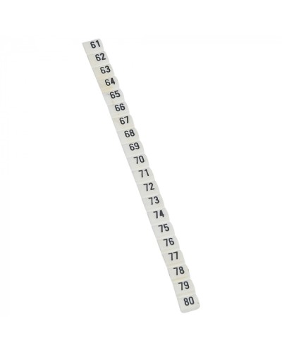 Маркер CAB3 цифры 61-80 Legrand 038163 в Оренбурге Аксессуары для кабель-канала Pintop.ru