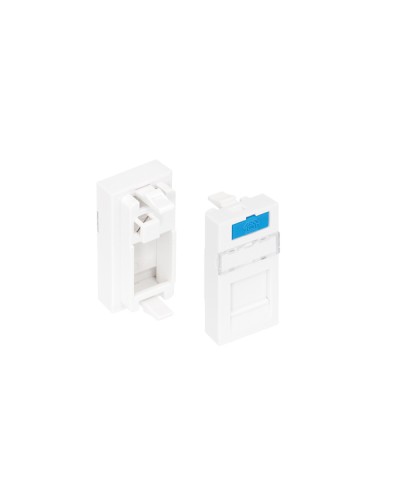 Вставка 22,5x45 KeyStone 1 порт NIKOMAX (NMC-PM1P-PH-WT) в Оренбурге Аксессуары для кабель-канала Pintop.ru